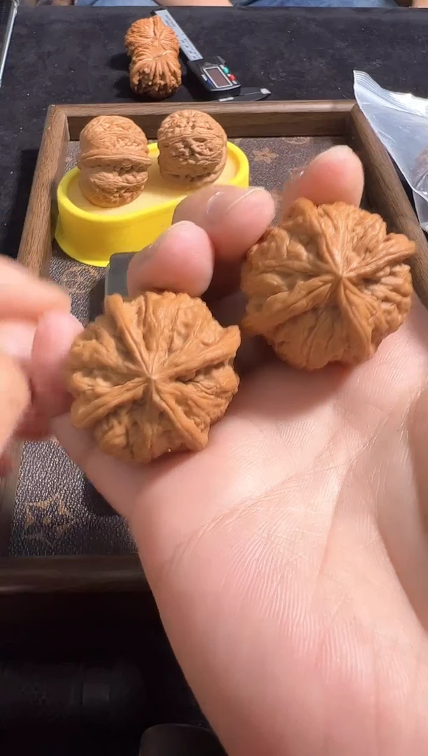 把件核桃边37尺40尺全品雨花石四棱精品对