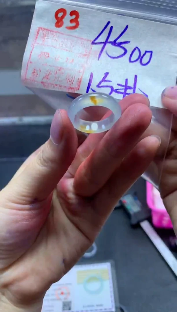未镶嵌定制翡翠开****水戒圈15#4500毛货需精细抛光