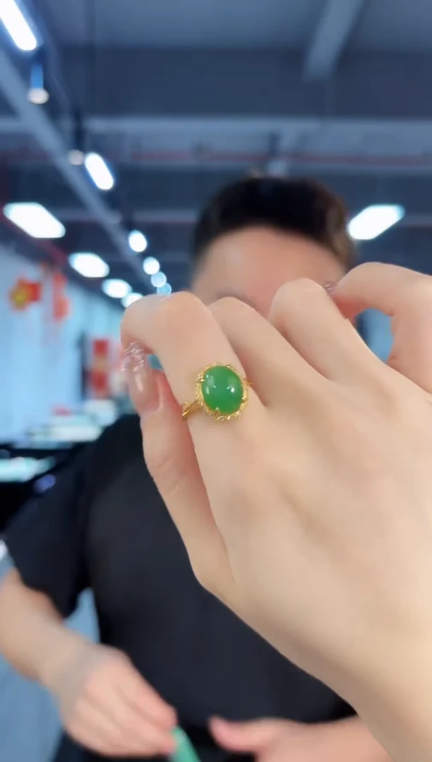【闪购商品】翡翠戒指未镶嵌缅料A货/支持复检/一件