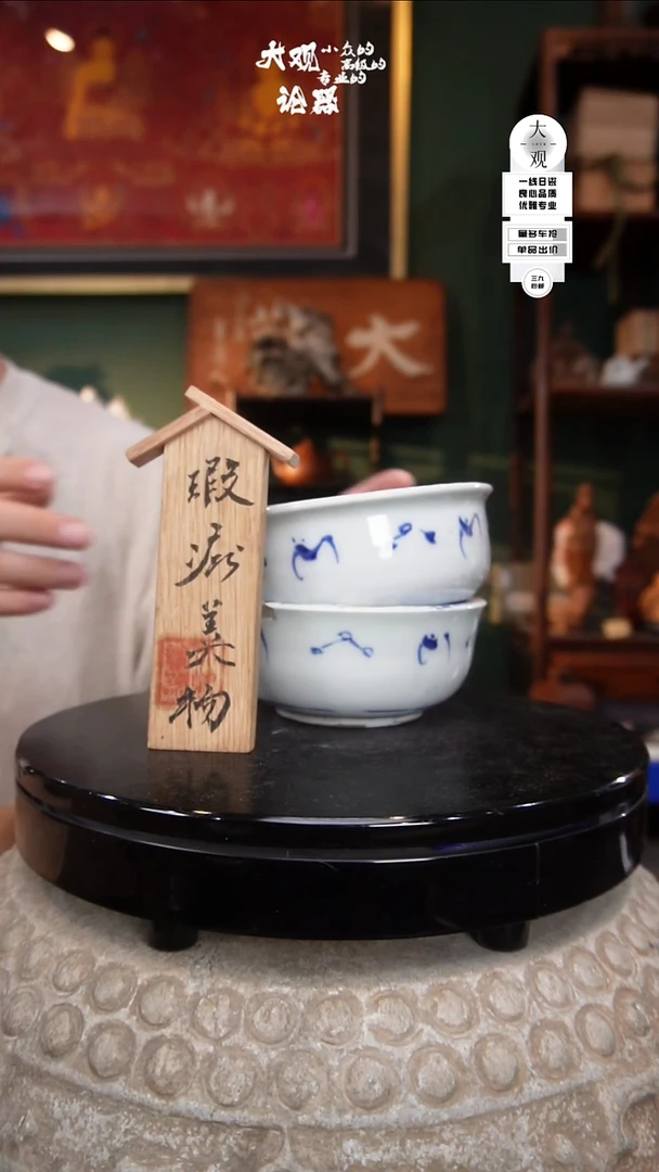 瓷片.**.大观论器两只