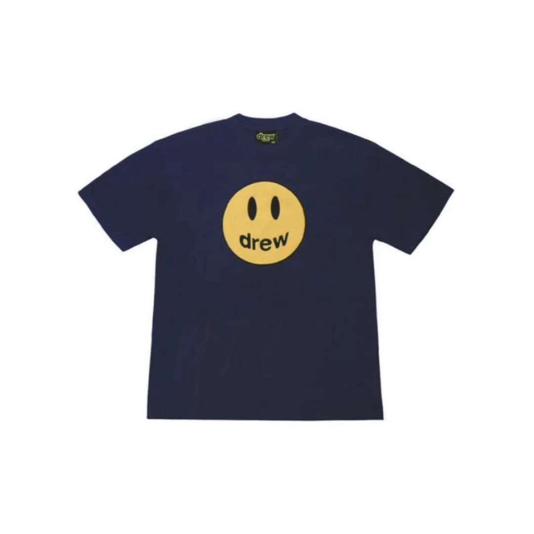 Drew House 比伯同款笑脸字母logo印花款短袖t恤