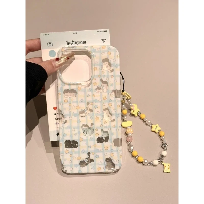 满屏镂空猫咪适用苹果17手机壳软iphone17pro/11小米vivo华为oPp0