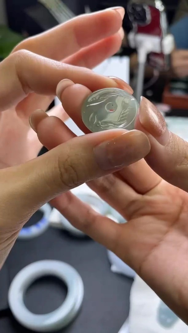 【闪购商品】翡翠未镶嵌挂件挂件鱼跃龙门