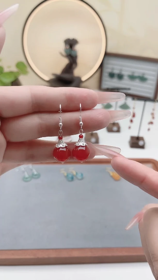 未镶嵌耳饰玛瑙/玉髓321