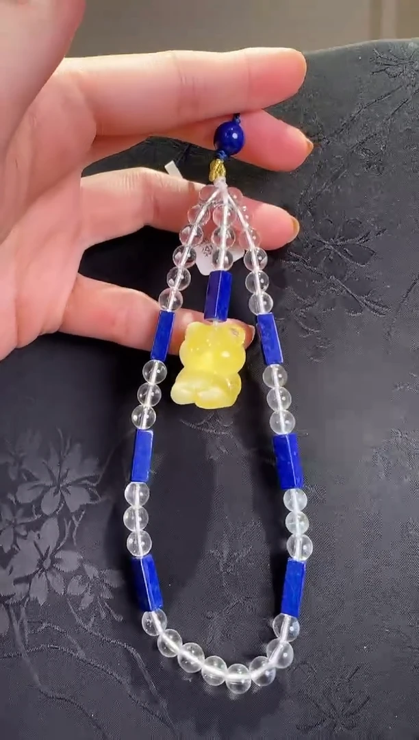 手绳琥珀未镶嵌小熊