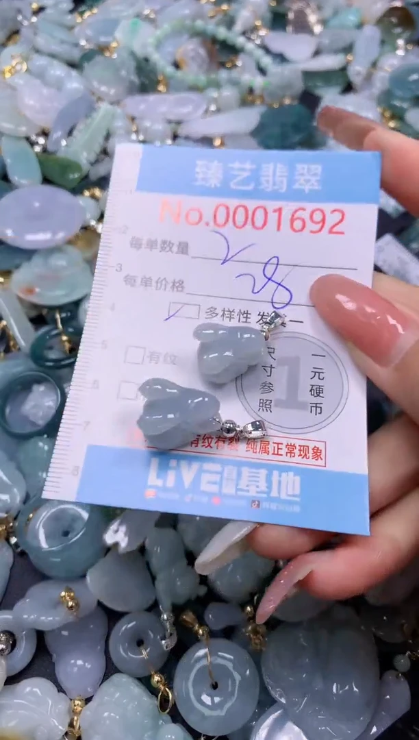 翡翠未镶嵌吊坠(不含链)1692