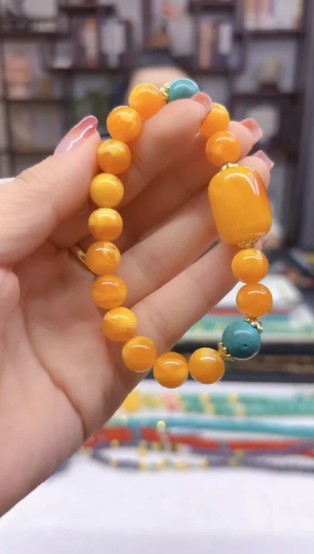 【闪购商品】蜜蜡手链未镶嵌DIY款S253