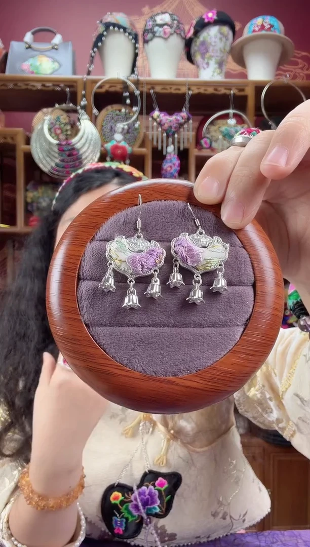刺绣耳环8 甜甜家