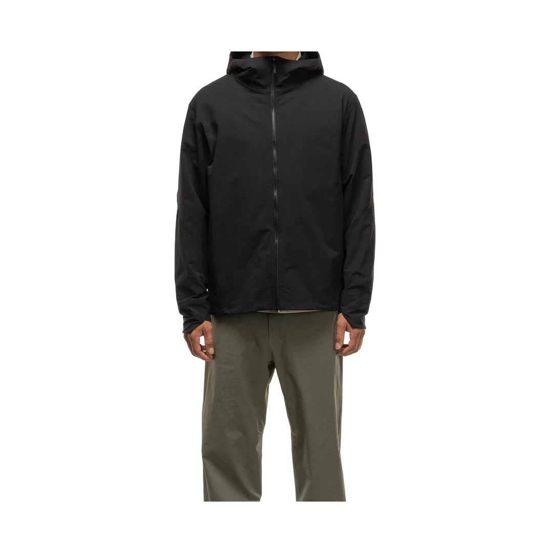 商小鸟连帽压胶夹克