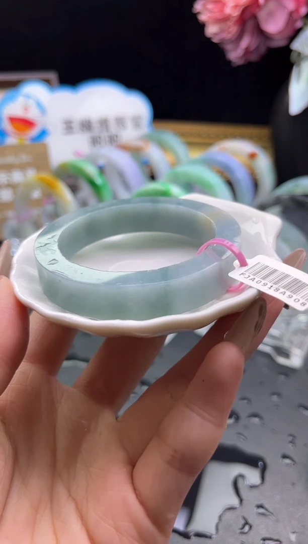 未镶嵌手镯定制翡翠53-60「定制不退不换」