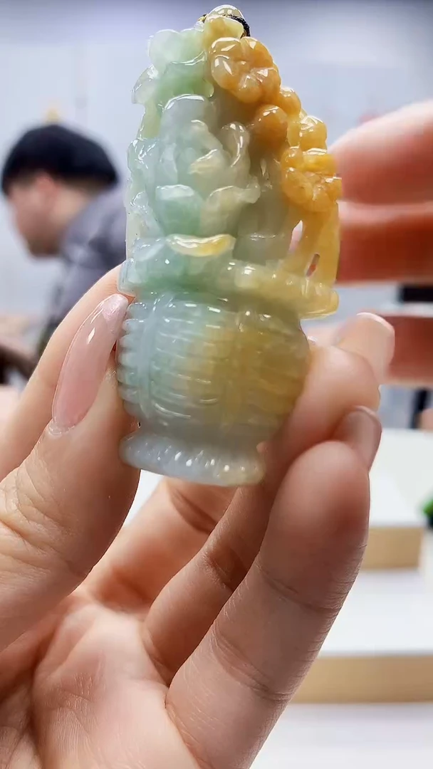 未镶嵌定制翡翠5060ty-毛货挂件20