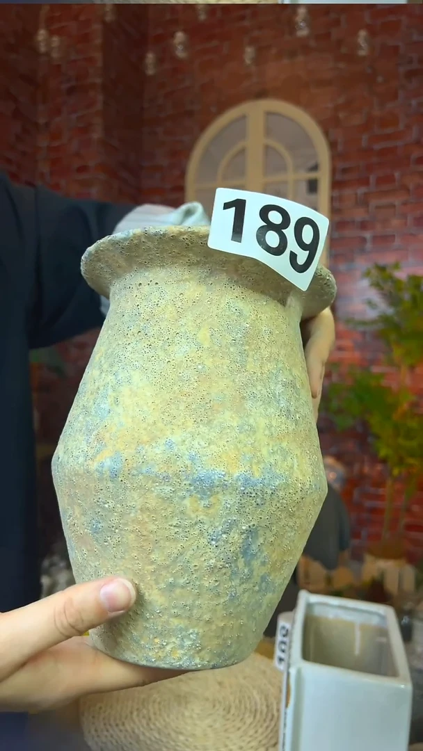 【闪购商品】陶瓷花盆高20cm内口10.5cm