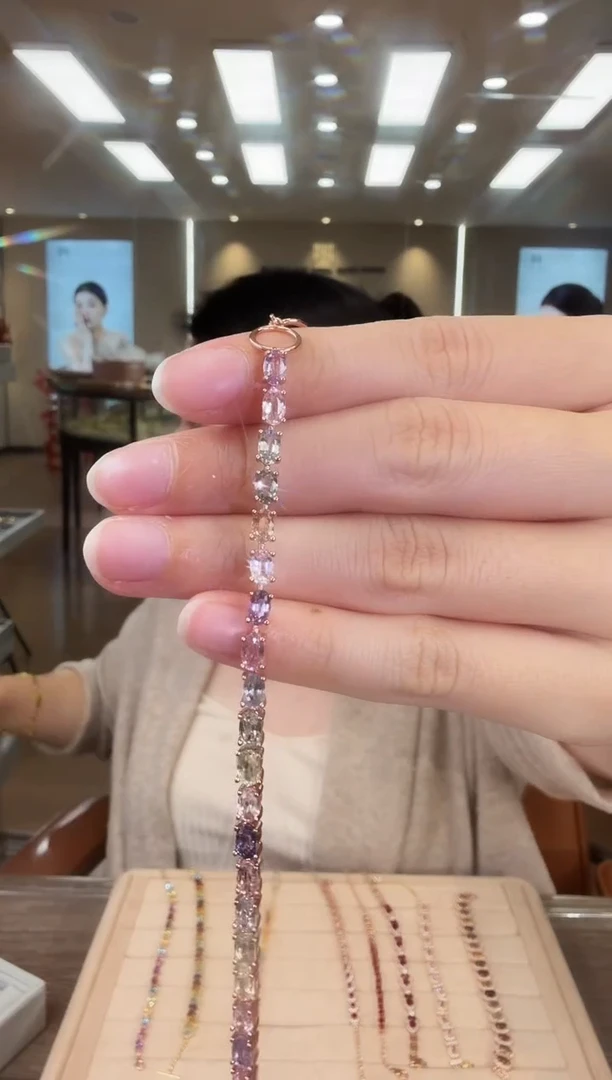 手链蓝宝石银S925镶嵌01