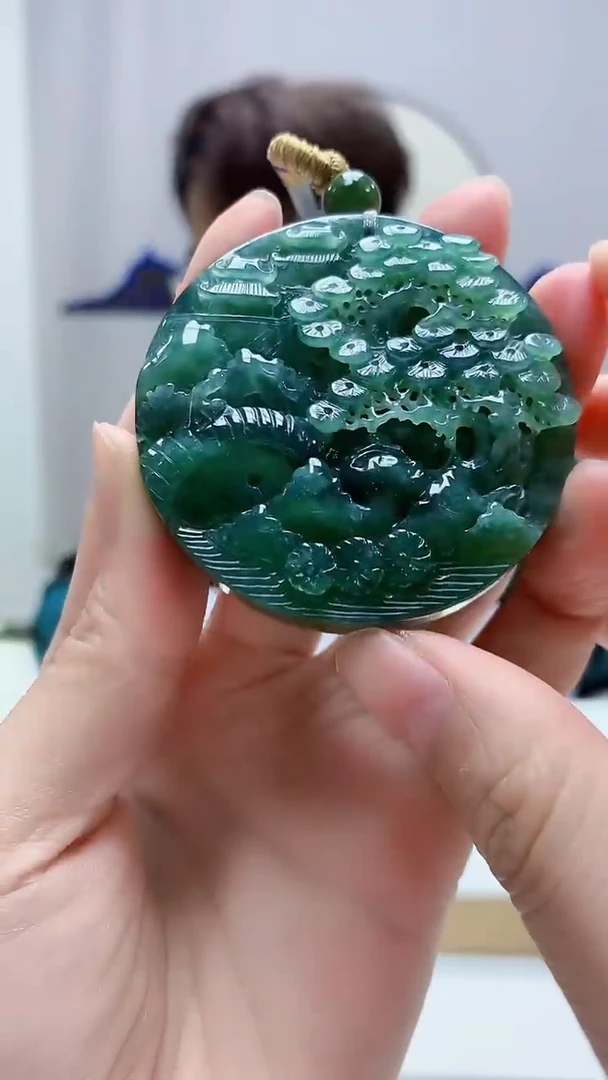 未镶嵌定制翡翠5159zm-毛货挂件123