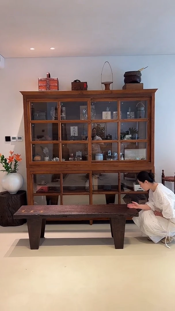 茶道摆件0000长条凳  长度1.5米9011  铁力木