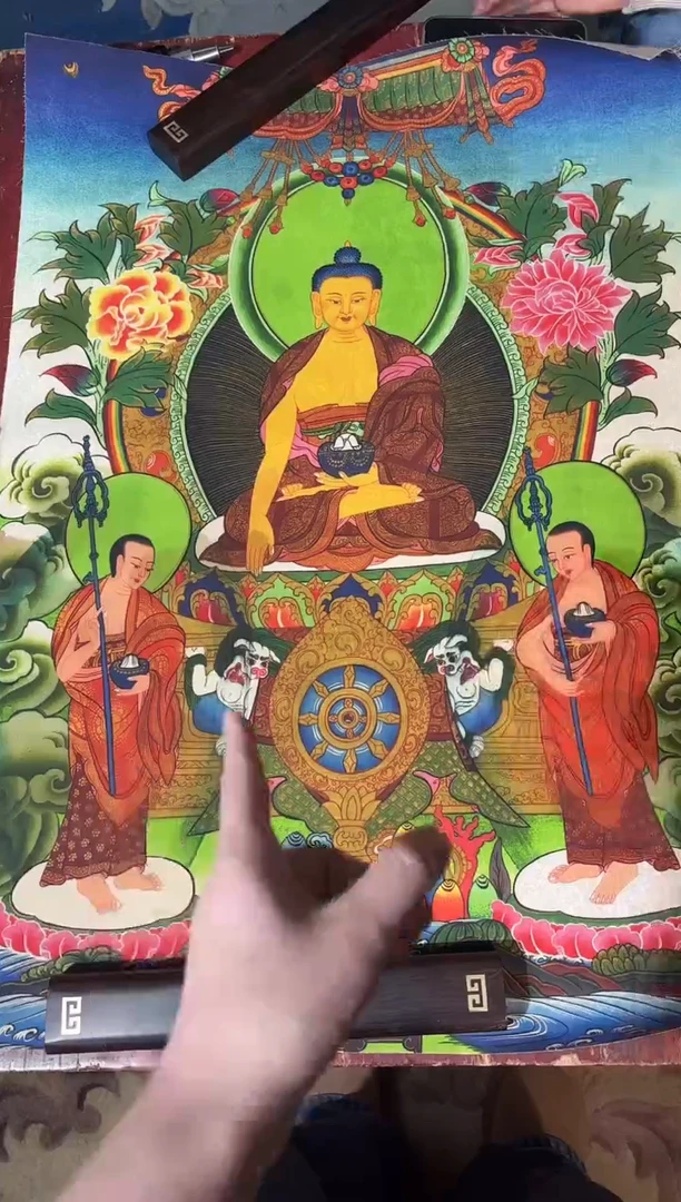 卷轴画龙妹唐卡直播tk16