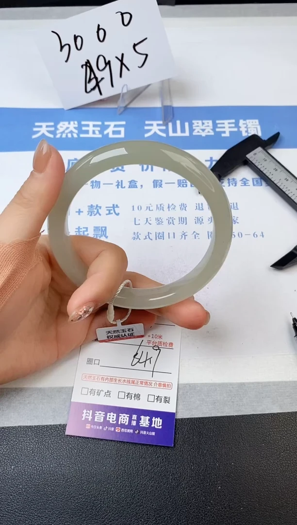 【闪购商品】石英质玉手镯未镶嵌s167-DA-64.9