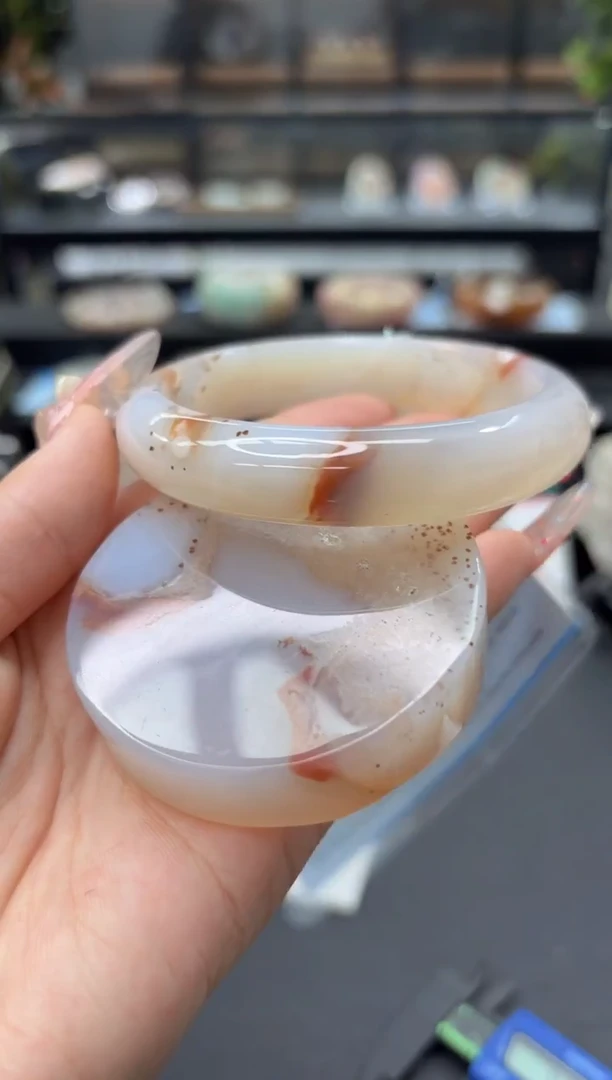 未镶嵌手镯石英质玉176(62圈赠送镯心)