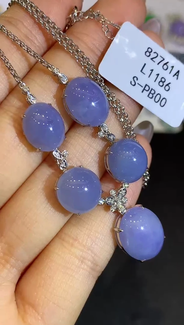 翡翠18K金镶嵌套链L1186多样性发其一