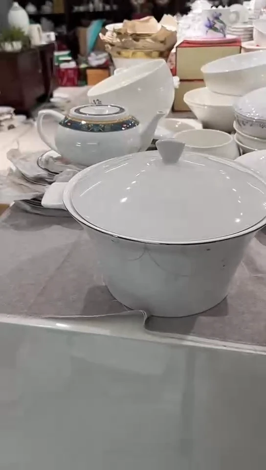 瓷品锅1个隆达骨瓷外单微瑕