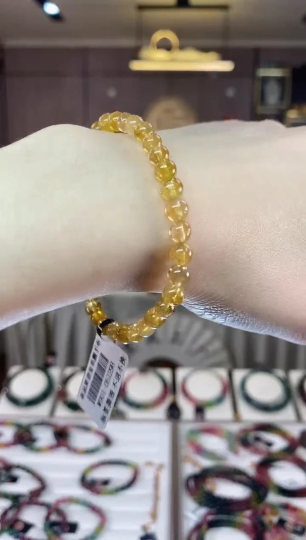 【闪购商品】碧玺单圈手串5mm+未镶嵌一物一证dan