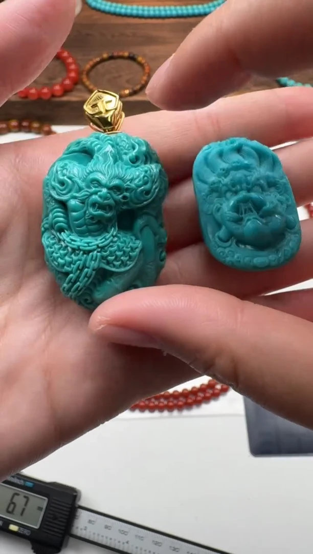 18K金镶嵌绿松石配饰配饰星****～配饰配饰