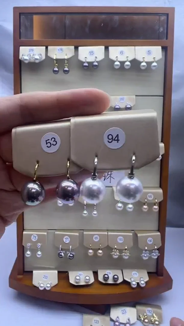 未镶嵌耳饰淡水珍珠53+94