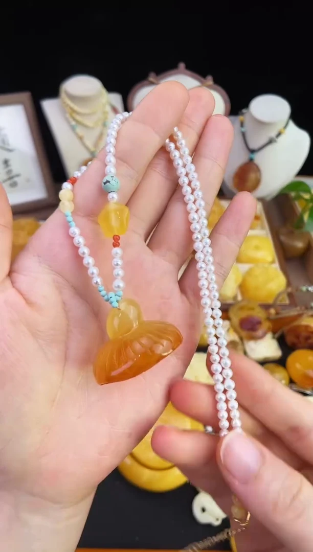琥珀未镶嵌珠宝奇石柒月