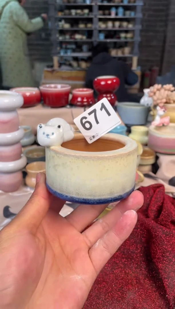 【闪购商品】摆件671小芳知木花盆编号