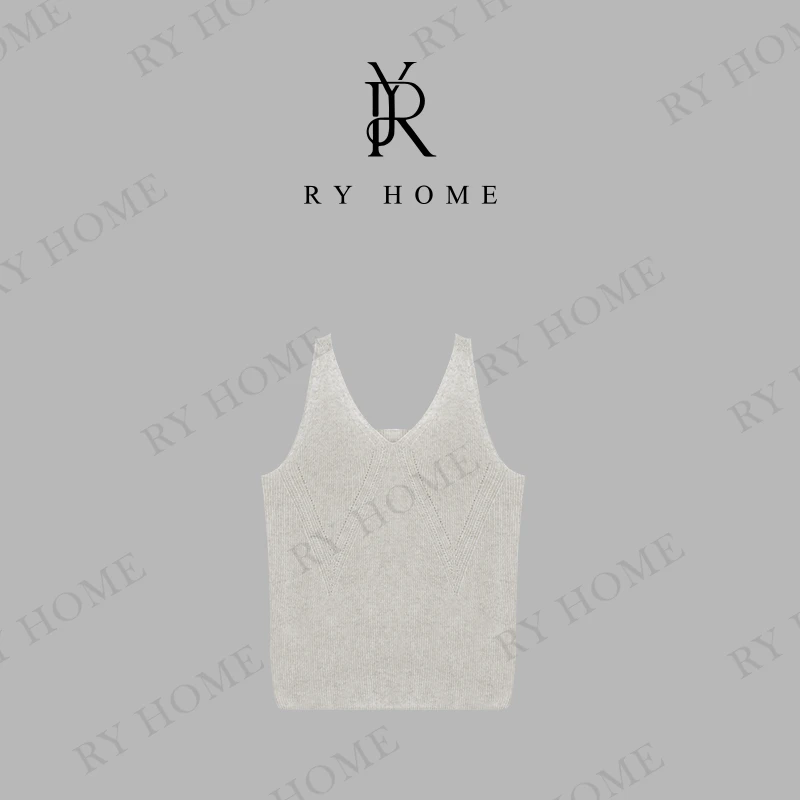 【容雨RYHOME】“萧何”亚麻＋莱赛尔毛织背心吊带24MJ1435