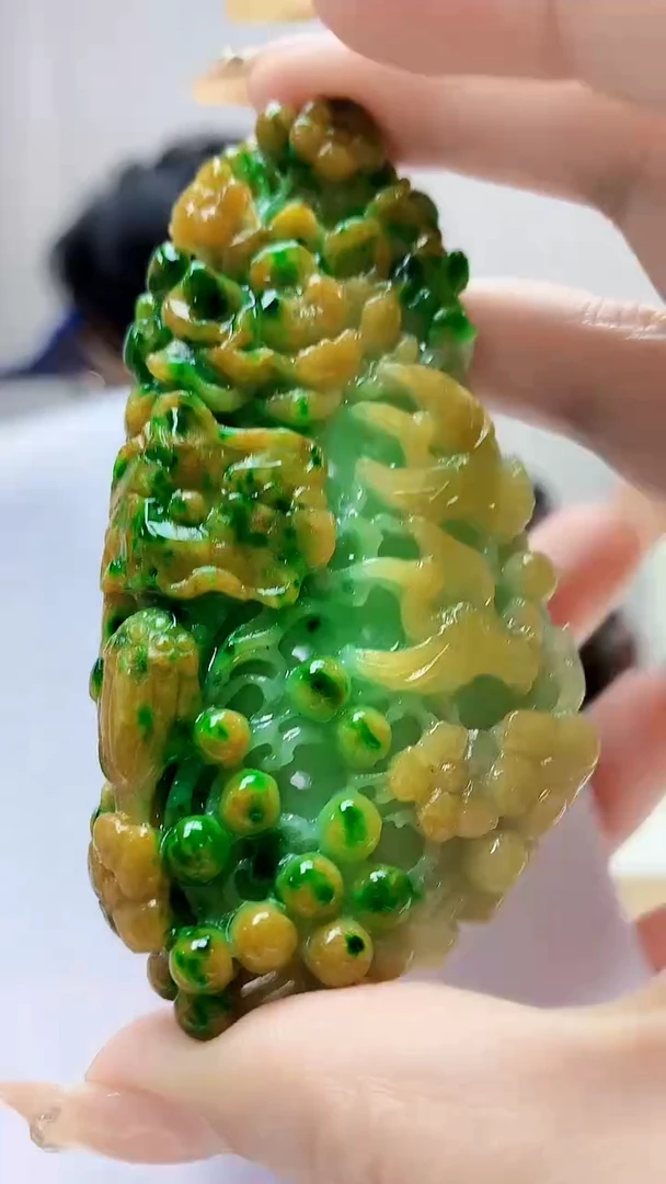 未镶嵌定制翡翠5159DD-毛货挂件52