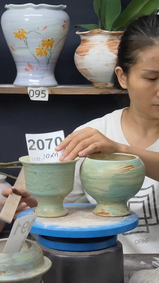 景德镇花盆默认微瑕2070