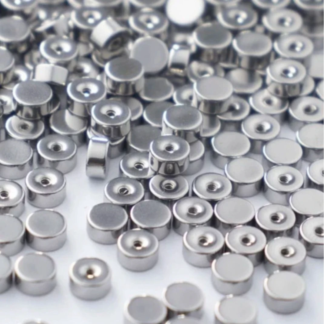 钛钢耳饰 钛钢钛钢耳饰圆饼