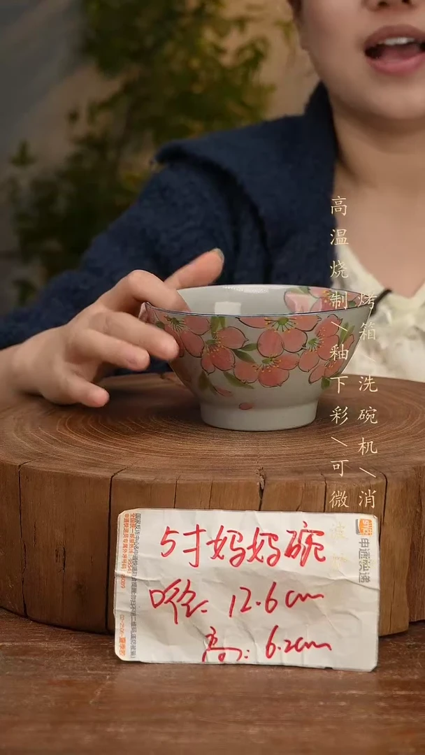 碗瓷景德镇手工手绘高温瓷釉下彩
