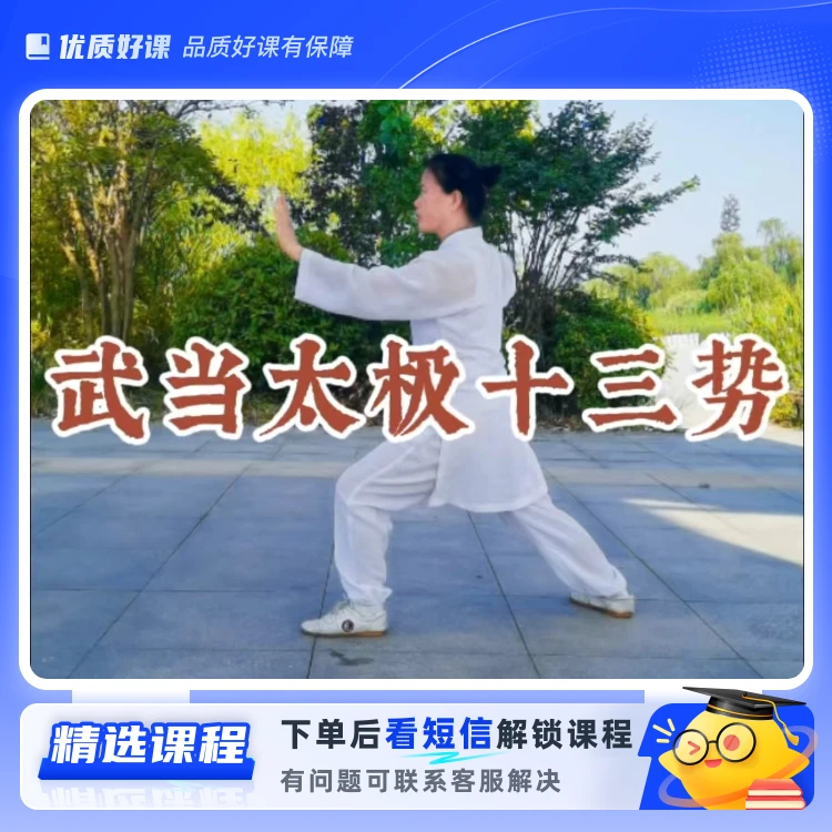 武当太极十三势教程（留意短信解锁课程）