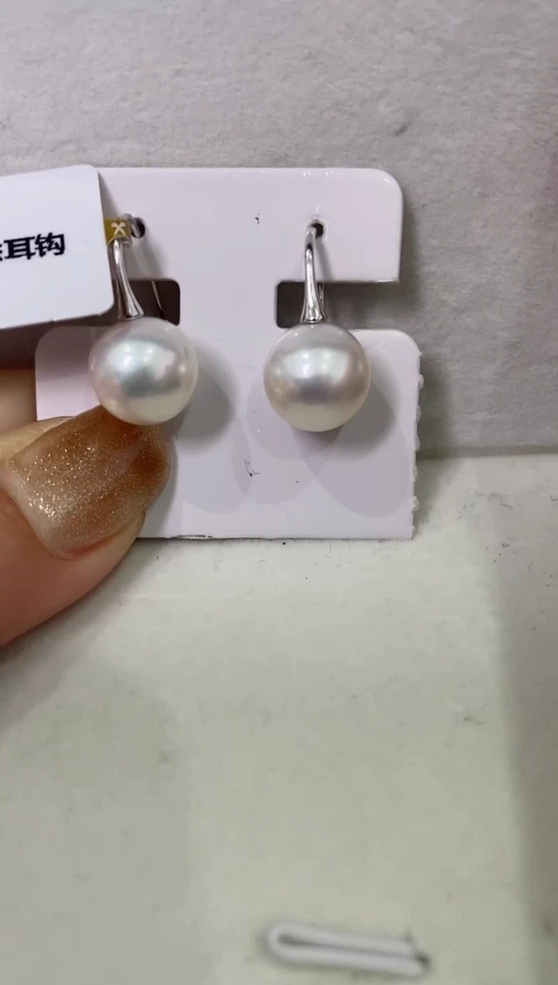 【闪购商品】淡水珍珠LL银S925镶嵌珍珠耳钩@@c1242