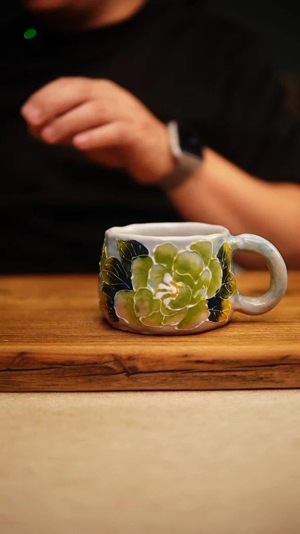 @@陶园瓷舍@@纯手工手绘@高温釉下彩