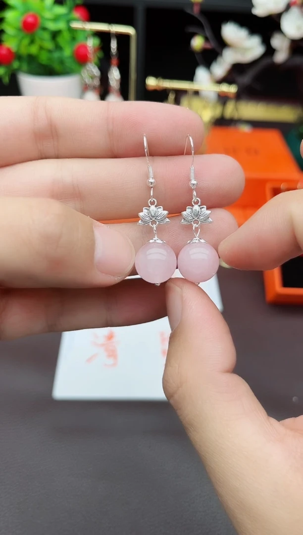 水晶耳饰银S925镶嵌B0300000