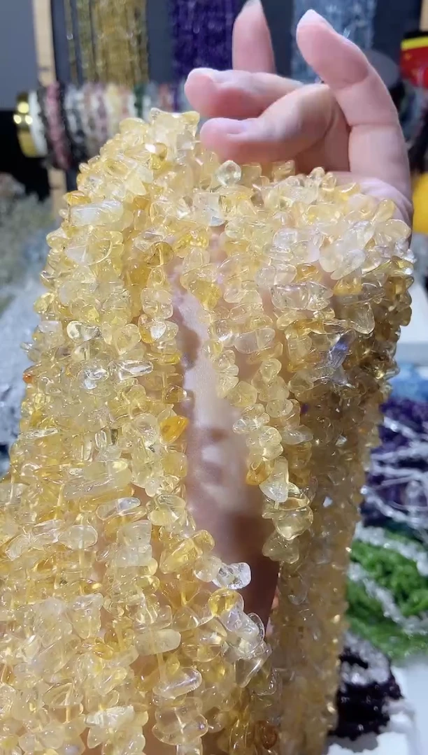 未镶嵌珠宝半成品水晶aaa黄水晶