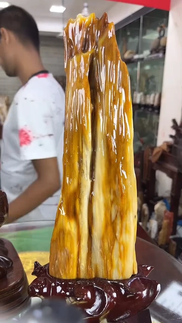 硅化玉珠宝奇石未镶嵌用****9缅甸天然树化玉摆件