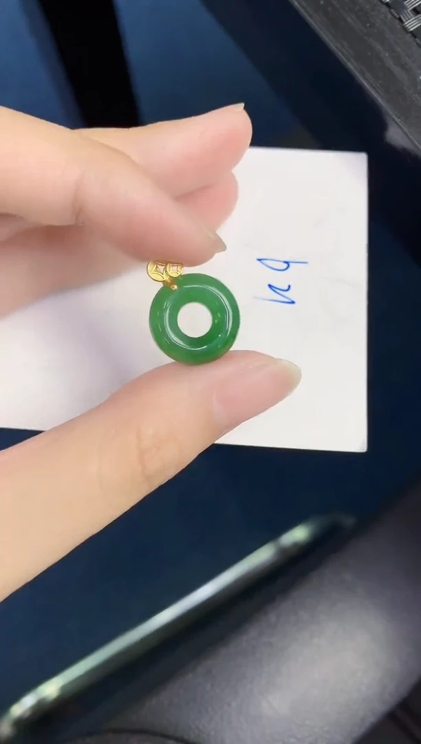翡翠银S925镶嵌颈饰天然翡翠緬甸A貨