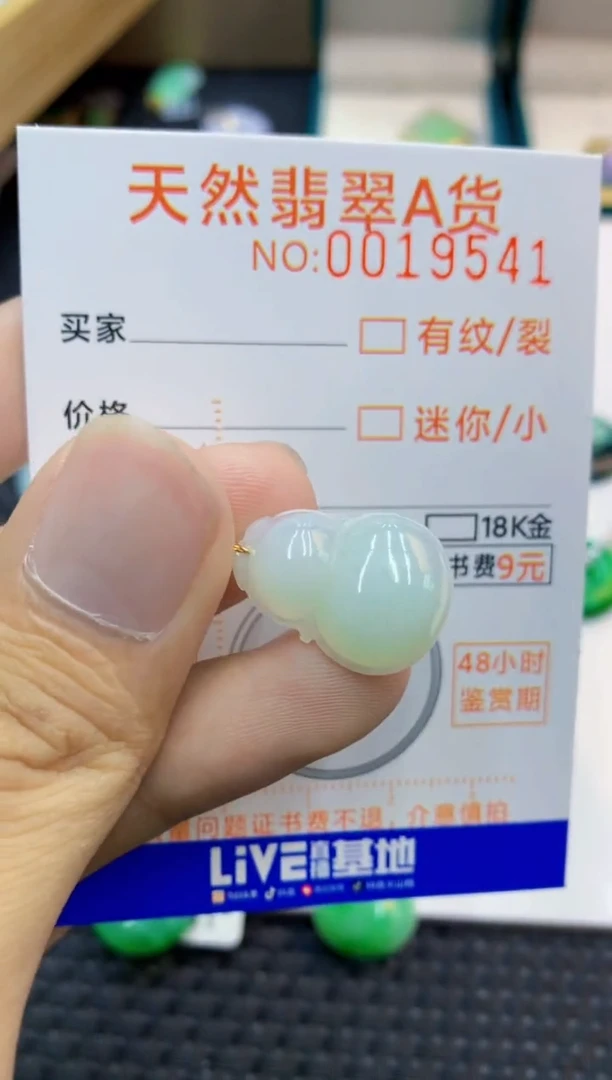 翡翠未镶嵌吊坠(不含链)1