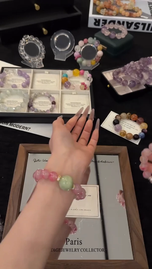 合金手链水晶蔷薇x3674