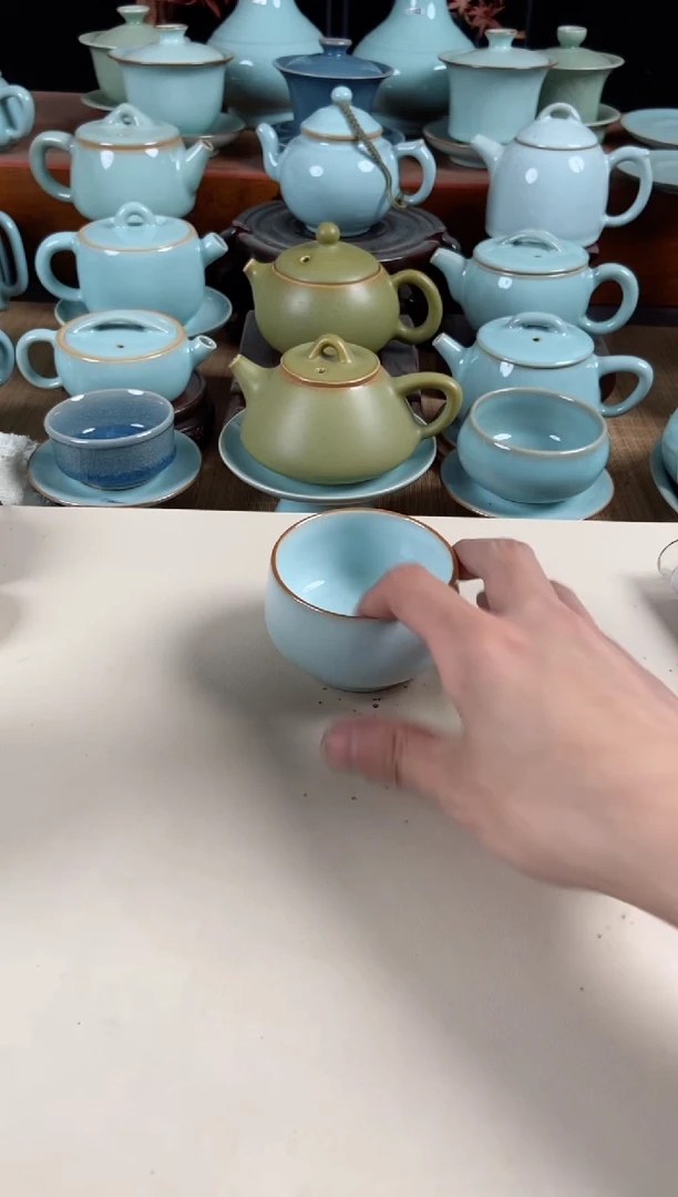 【闪购商品】其他瑕月白禅定杯赵琳纯手拉60cc主人杯