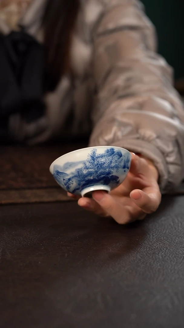 【闪购商品】杯HLX陶瓷重工山水普洱杯186号