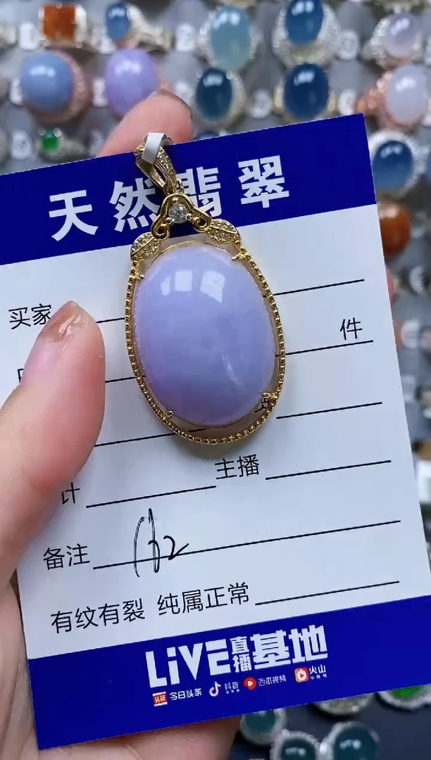 翡翠银S925镶嵌颈饰0162