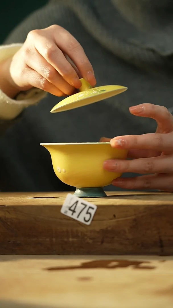 【闪购商品】瓷片凌波仙子·盖碗/设计师 牧渔 款