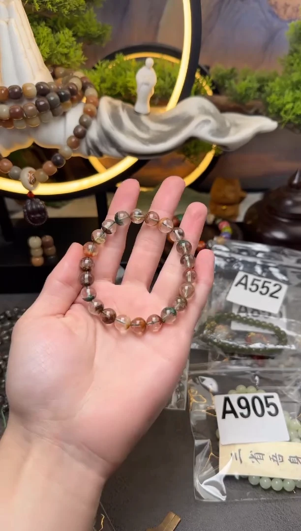 【闪购商品】水晶手链银S925镶嵌A930 水晶多宝