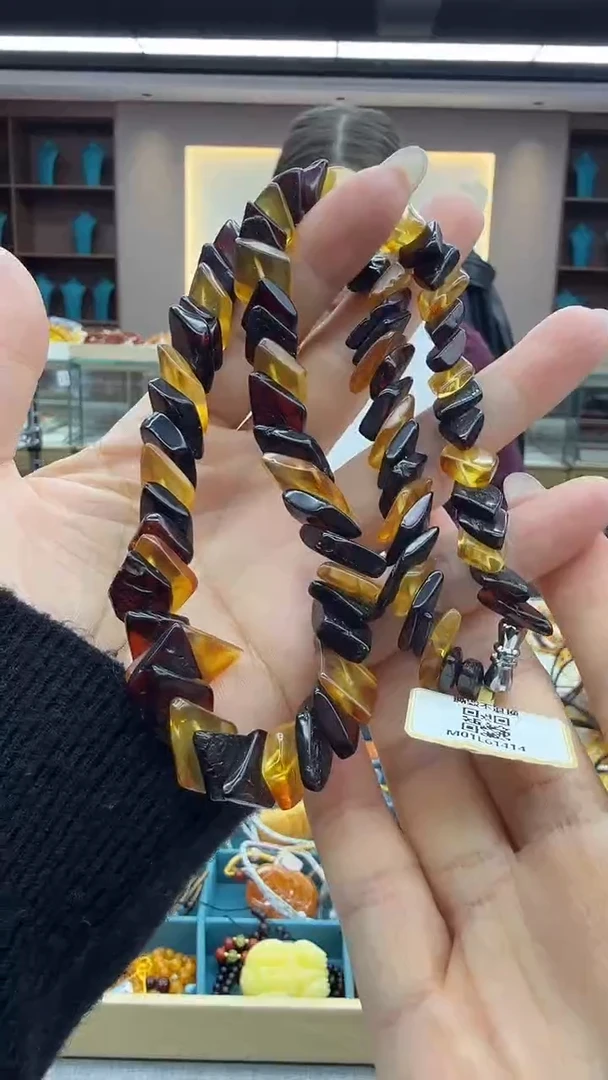 琥珀颈饰未镶嵌5秒拍号假一罚三3