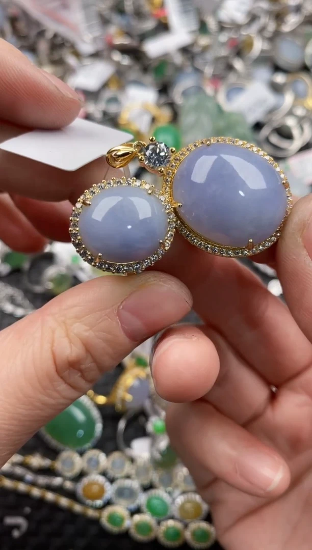 银S925镶嵌戒指翡翠999    4